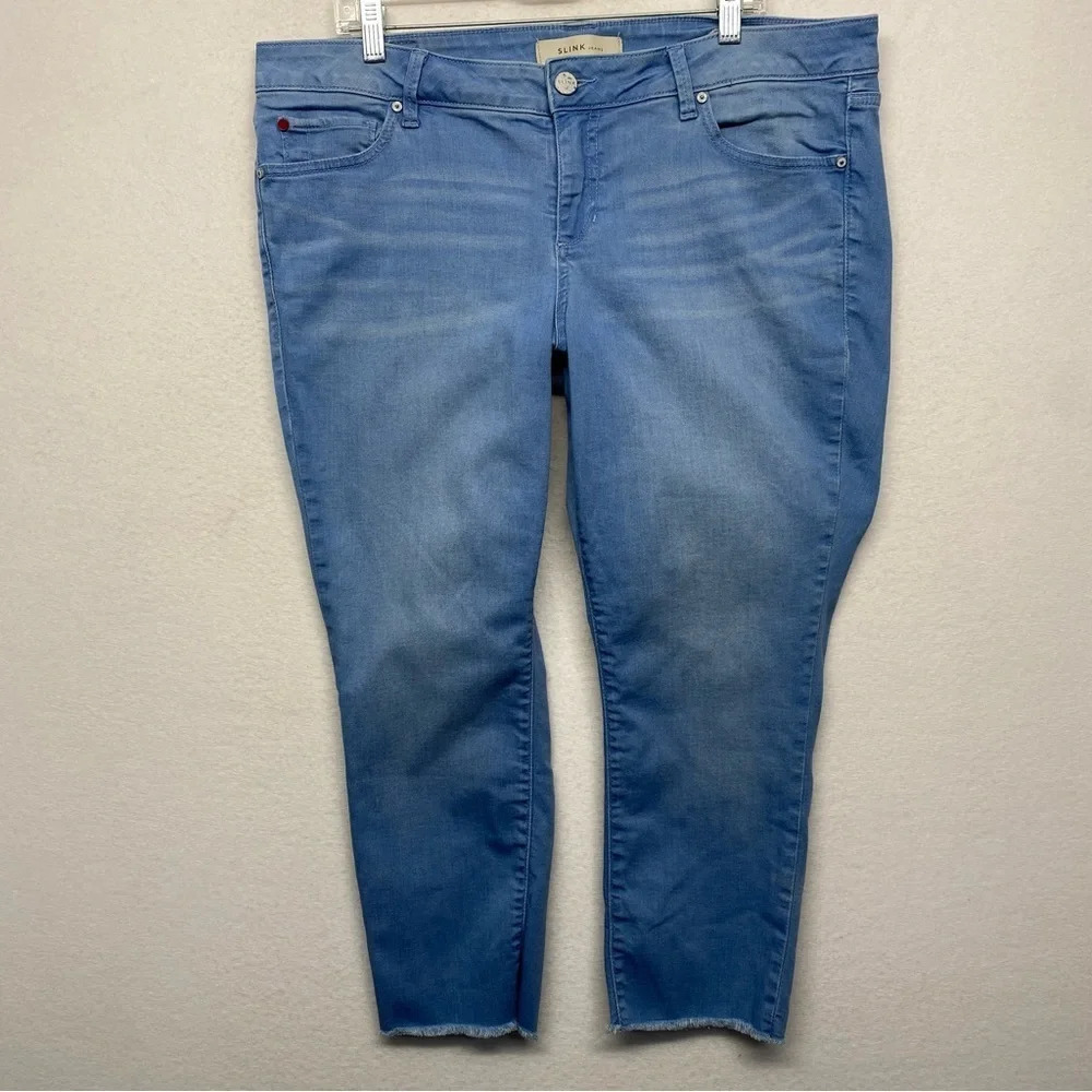 Slink Jeans Curvy Ankle Fray Low Rise 16